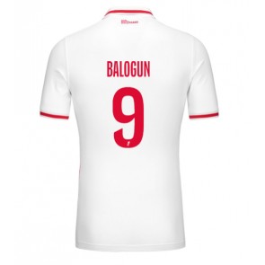 Billiga AS Monaco Folarin Balogun #9 Hemmatröja 2024-25 Kortärmad